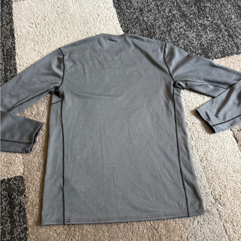 Patagonia Men's Gray midweight Capilene Baselayer Long Sleeve Shirt- Small - Picture 2 of 5